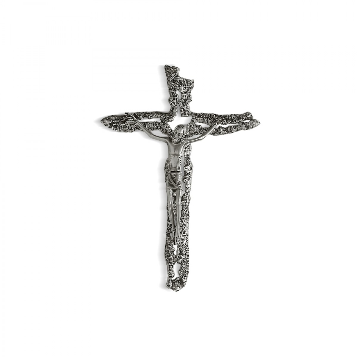 Croce da appendere - art. C. CE 47 - finitura argentata