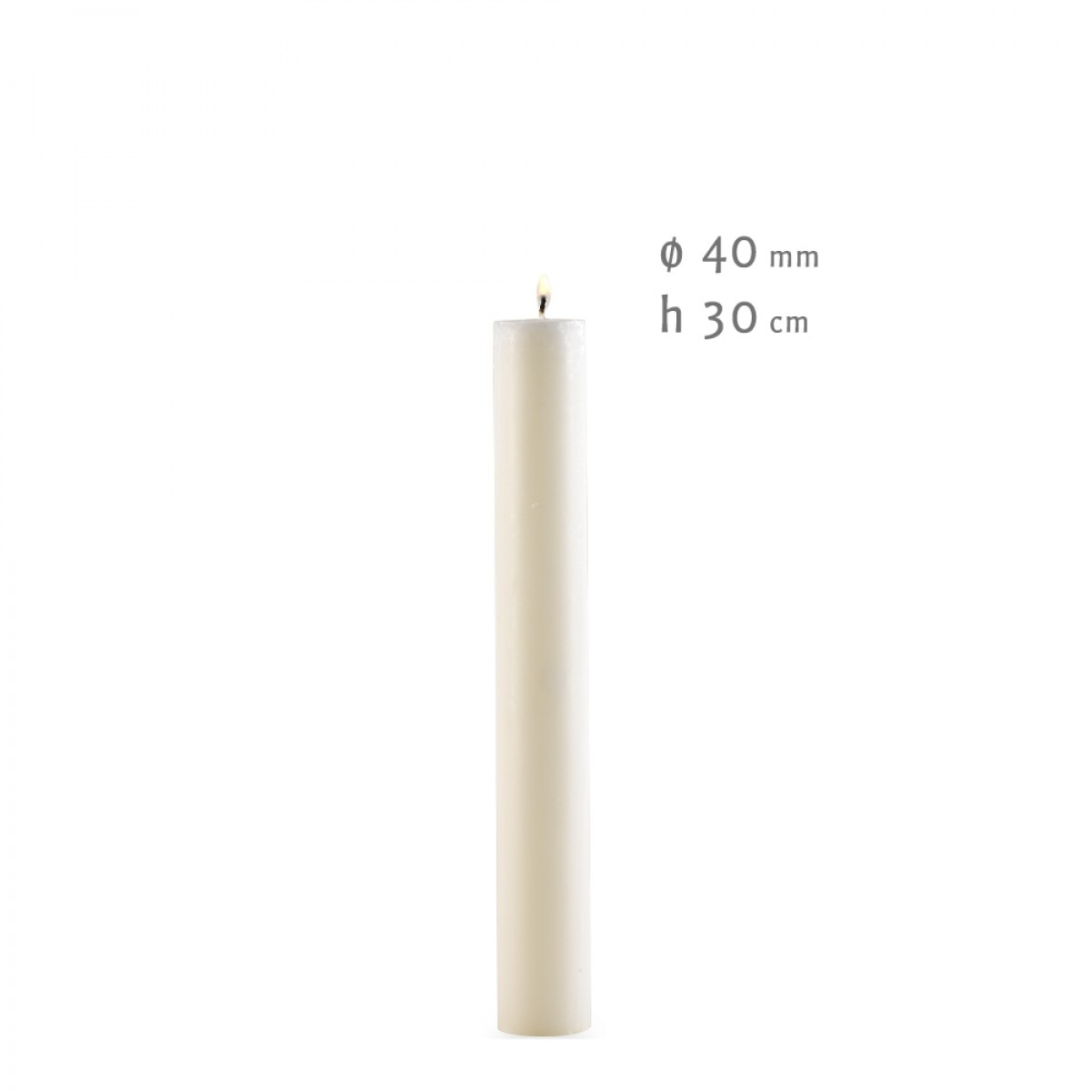 Incalmo o candela da mensa - ø 40 mm - h 30 cm