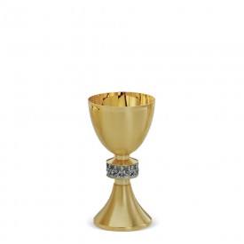Chalice with Knot LAST SUPPER Design in Brass with Gold Finishing #198