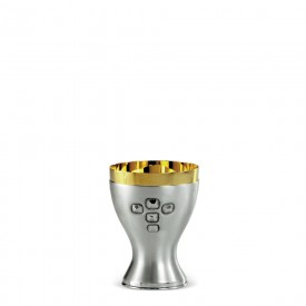 Chalice CESELLO Design in Brass with Silver Finishing #218