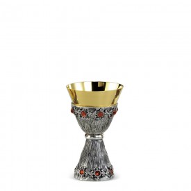 Chalice FUSIONE Design in Brass with Silver Finishing #226