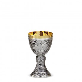 Chalice CESELLO Design in Brass with Silver Finishing #227