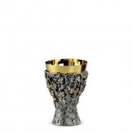 Chalice FUSIONE Design in Brass with Gold and Silver Finishing #239