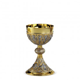 Chalice FUSIONE Design in Brass with Gold and Silver Finishing #243