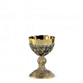 Chalice FUSIONE Design in Brass with Gold and Silver Finishing #247