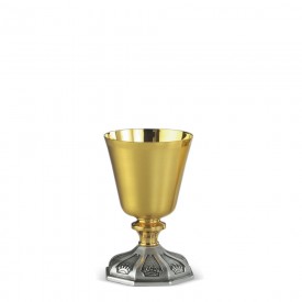 Chalice FUSIONE Design in Brass with Gold and Silver Finishing #257