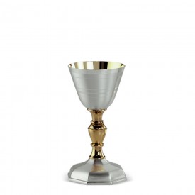 Chalice FUSIONE Design in Brass with Gold and Silver Finishing #273