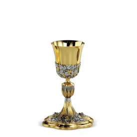 Chalice FUSIONE Design in Brass with Gold and Silver Finishing #280