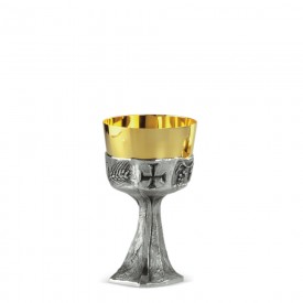 Chalice FUSIONE Design in Brass with Silver Finishing #297