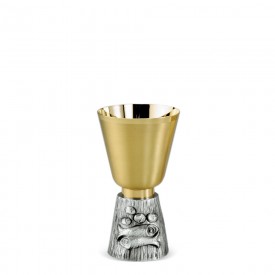 Chalice FUSIONE Design in Brass with Silver Finishing #3066