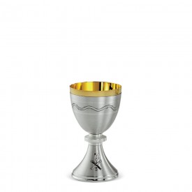 Chalice CESELLO Design in Brass with Silver Finishing #314