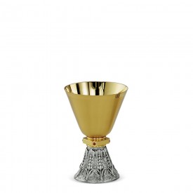 Chalice FUSIONE Design in Brass with Silver Finishing #3154