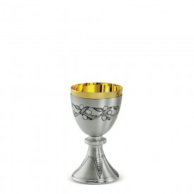 Chalice CESELLO Design in Brass with Silver Finishing #315