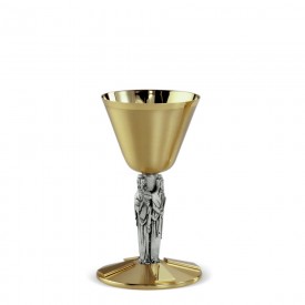 Chalice FUSIONE Design in Brass with Silver Finishing #328