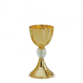 Chalice with Swarovski Crystal Knot in Brass with Gold Finishing #4025