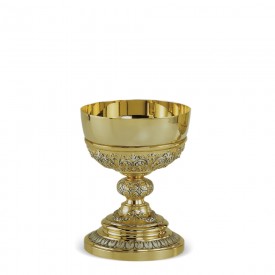 Chalice CESELLO Design in Brass with Gold and Silver Finishing #5501