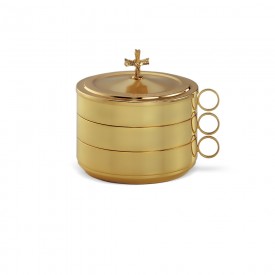 Stackable Patens Set in Brass with Gold Finishing #440 SET