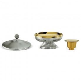 Ciboria FUSIONE DUE SPECIE Design in Brass with Silver Finishing #2091 SP