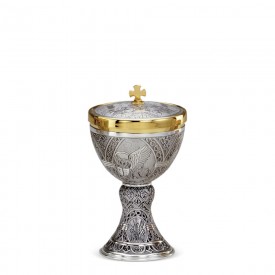 Ciboria CESELLO Design in Brass with Silver Finishing #227 A