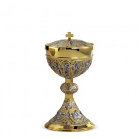 Ciboria FUSIONE Design in Brass with Gold and Silver Finishing #243 A