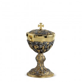 Ciboria FUSIONE Design in Brass with Gold and Silver Finishing #247 A