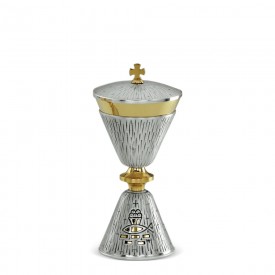 Ciboria CESELLO Design in Brass with Gold and Silver Finishing #263 A