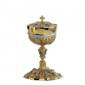 Ciboria CESELLO Design in Brass with Gold and Silver Finishing #267 A
