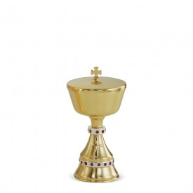 Ciboria in Brass with Gold and Silver Finishing #270 A