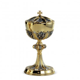 Ciboria FUSIONE Design in Brass with Gold and Silver Finishing #3182 A