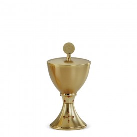 Ciboria in Brass with Gold Finishing #334 A