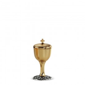 Ciboria FUSIONE Design in Brass with Gold and Silver Finishing #341 A