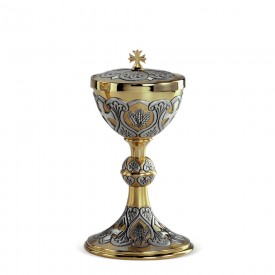 Ciboria CESELLO Design in Brass with Gold and Silver Finishing #4003 A