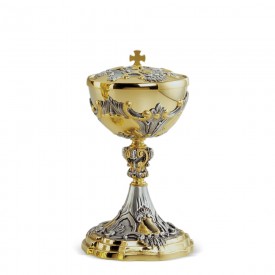 Ciboria CESELLO Design in Brass with Gold and Silver Finishing #4015 A