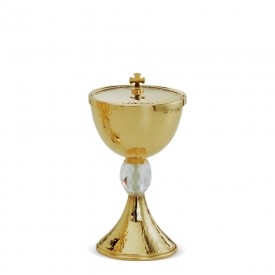 Ciboria with Swarovski Crystal Knot in Brass with Gold Finishing #4025 A