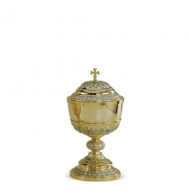 Ciboria CESELLO Design in Brass with Gold and Silver Finishing #5501 A