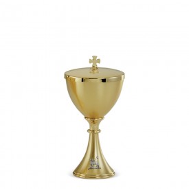 Ciboria in Brass with Gold Finishing #6001 A