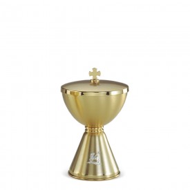 Ciboria in Brass with Gold Finishing #6002 A