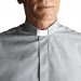 Camicia Clergy manica corta puro cotone fil à fil - art. 200